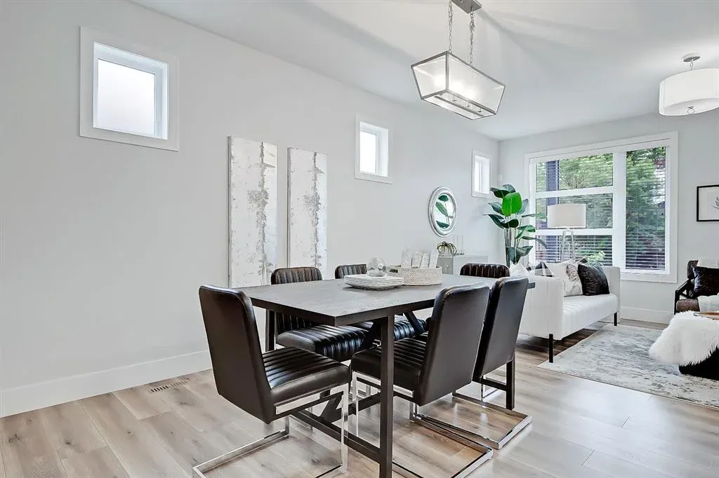 Bright open interior of a Venture Pacific multiplex townhome in Richmond